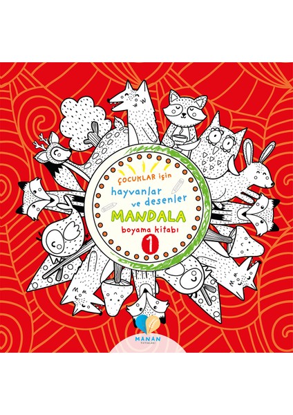 Çocuklar Için 2 Adet Hayvanlar ve Desenler Mandala Kitabı