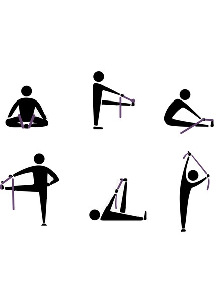 Koyu Mor Yoga Kemeri, Doğal Pamuk 184 cm,Yoga ve Pilates İçin İdeal, Dark Purple Cotton Yoga Strap fiyatları