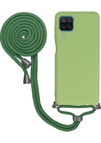 Huawei P40 Lite Uyumlu Kılıf Silikon Boyundan Askılı Ipli Lansman Kapak Renkli Tpu