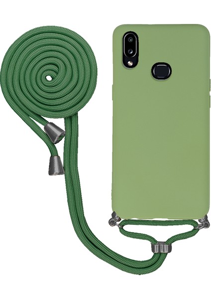 Huawei Y9 Prime 2019 Uyumlu Kılıf Silikon Boyundan Askılı Ipli Lansman Kapak Renkli Tpu