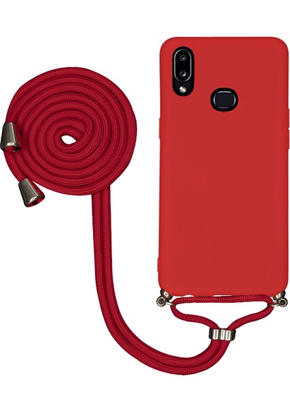 Huawei Y9 Prime 2019 Uyumlu Kılıf Silikon Boyundan Askılı Ipli Lansman Kapak Renkli Tpu