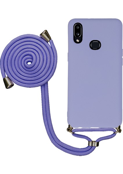 Huawei Y9 Prime 2019 Uyumlu Kılıf Silikon Boyundan Askılı Ipli Lansman Kapak Renkli Tpu