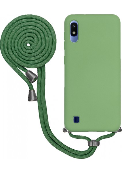 Huawei Y7 Prime 2019 Uyumlu Kılıf Silikon Boyundan Askılı Ipli Lansman Kapak Renkli Tpu