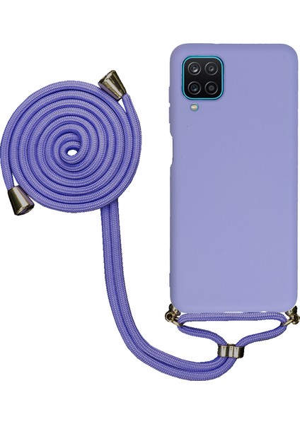 Huawei P40 Lite Uyumlu Kılıf Silikon Boyundan Askılı Ipli Lansman Kapak Renkli Tpu