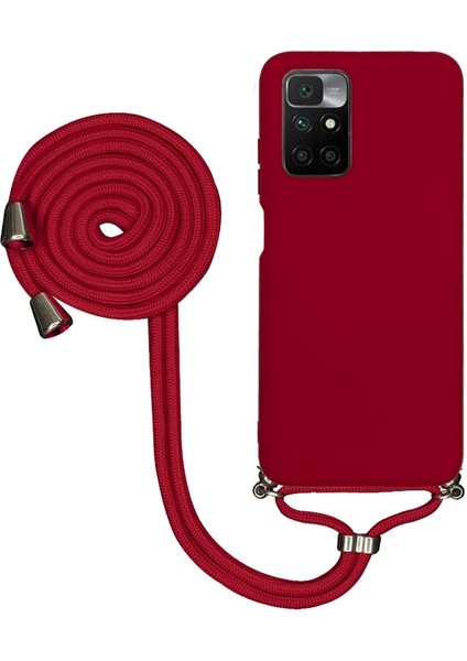 Xiaomi Mi 11T Uyumlu Kılıf Silikon Boyundan Askılı Ipli Lansman Kapak Renkli Tpu