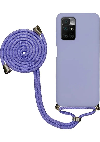 Xiaomi Mi 10T Uyumlu Kılıf Silikon Boyundan Askılı Ipli Lansman Kapak Renkli Tpu
