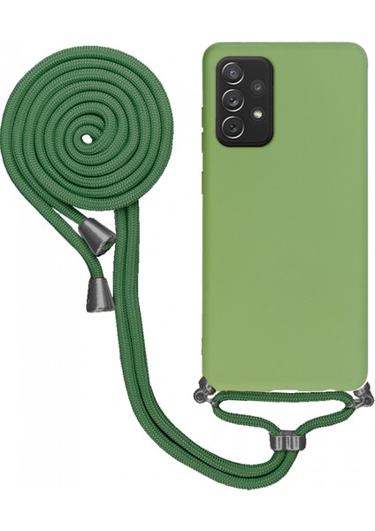 Samsung Galaxy A72 5g A726 Uyumlu Kılıf Silikon Boyundan Askılı Ipli Lansman Kapak Renkli Tpu