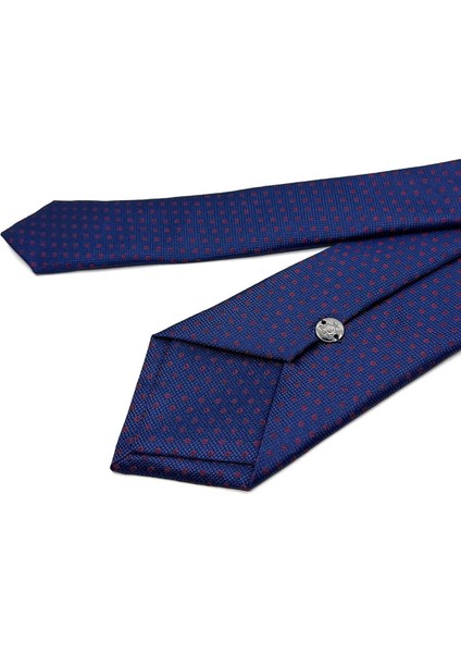 Lacivert Küçük Desen Mendilli Klasik Kravat KK11647 modelleri