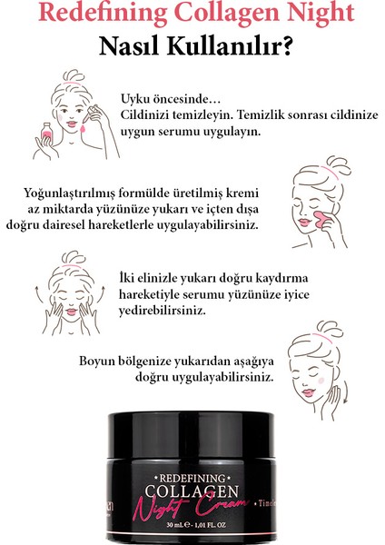 Pureexen Cosmetıcs Laboratory Redefining Collagen Night –tüm Ciltler Için Nemlendirici Gece Kremi fırsatları