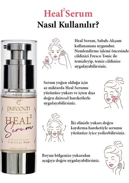 Pureexen Cosmetıcs Laboratory Heal Serum – Hassas Cilteler Için Leke Siyah Nokta Bakım Serumu