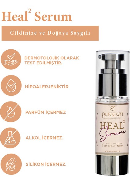 Pureexen Cosmetıcs Laboratory Heal Serum – Hassas Cilteler Için Leke Siyah Nokta Bakım Serumu