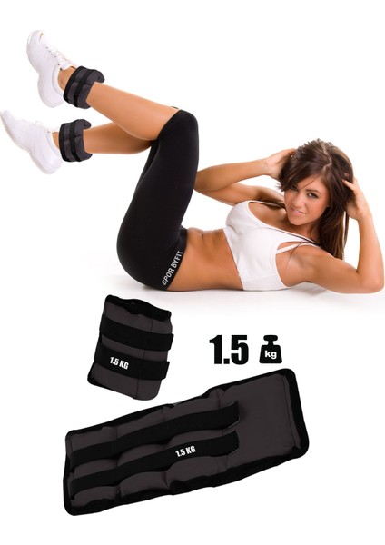 Siyah El Veya Ayak Bileği Ağırlığı