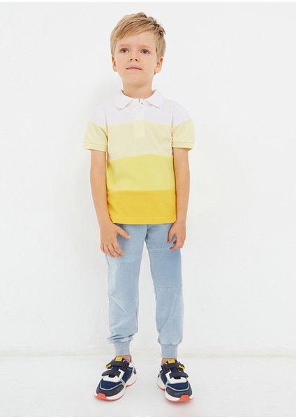 Erkek Çocuk Bağcıklı Pantolon Mavi 3516