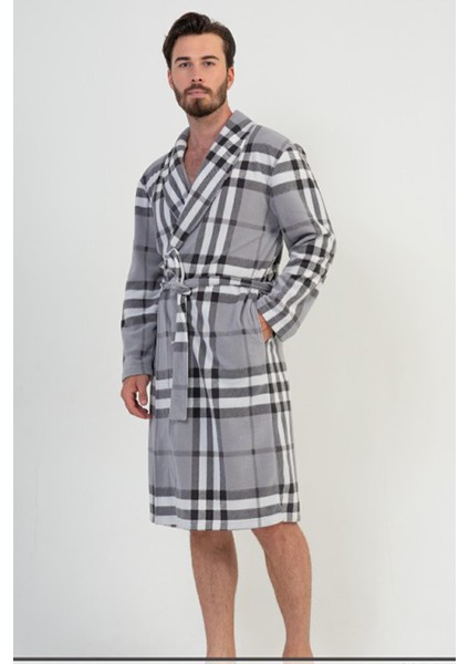 VİENETTA 203087-0188 ERKEK GRİ POLAR SABAHLIK