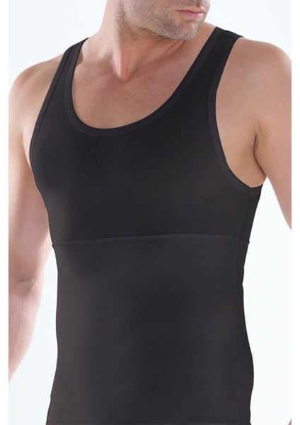 Erkek Korseli Siyah Atlet 9209