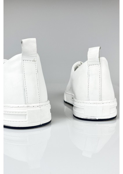 Hakiki Deri Beyaz Erkek Sneaker modelleri