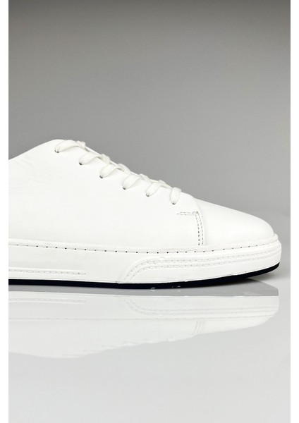 Hakiki Deri Beyaz Erkek Sneaker fırsatları