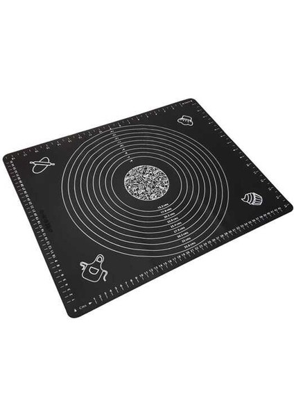 Hamur Matı 40X50 CM SİYAH Hamur Açma Matı
