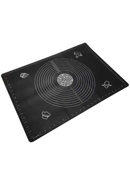 Hamur Matı 40X50 CM SİYAH Hamur Açma Matı