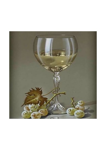 Sayılarla Boyama Seti Kasnaklı Kadeh ve Üzüm 50 x 65 cm