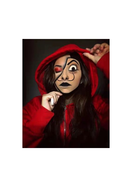 Sayılarla Boyama Seti Kasnaklı Kırmızı ve Dali 50 x 65 cm