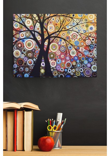 Sayılarla Boyama Seti Kasnaklı Mistik Ağaç 50 x 65 cm