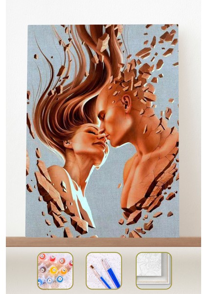 Sayılarla Boyama Seti Kasnaklı Diğer Parçam 70 x 90 cm