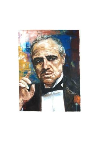 Sayılarla Boyama Seti Kasnaklı Godfather 60 x 75 cm