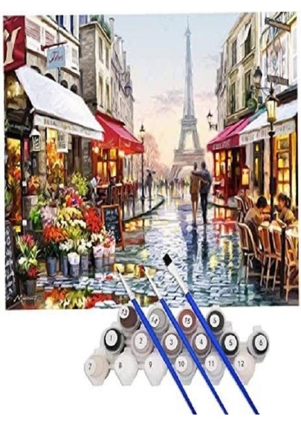 Derviş Fil Sayılarla Tablo 60 x 75 cm Kanvasa Gerili fiyatları