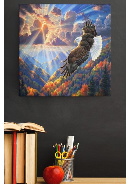 Sayılarla Boyama Seti Kasnaklı Gökyüzünün Kralı 60 x 75 cm