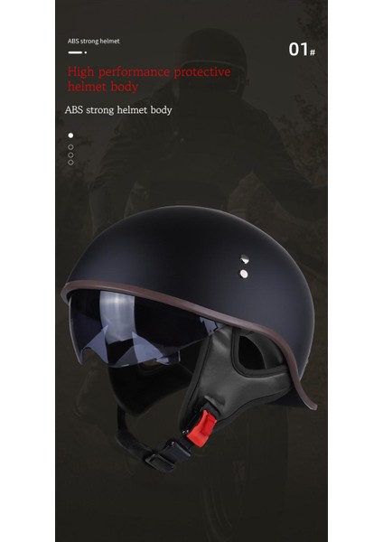 Retro Motosiklet Kaskı 3c Sertifikalı Motosiklet Yarım Kask (Yurt Dışından) fırsatları