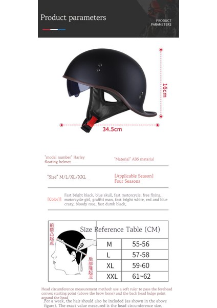 Retro Motosiklet Kaskı 3c Sertifikalı Motosiklet Yarım Kask (Yurt Dışından) indirimleri
