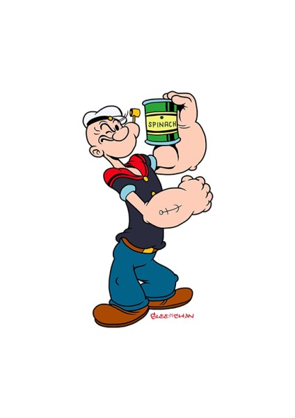 Sayılarla Boyama Seti Kasnaklı Temel Reis ve Ispanak 2 60 x 75 cm