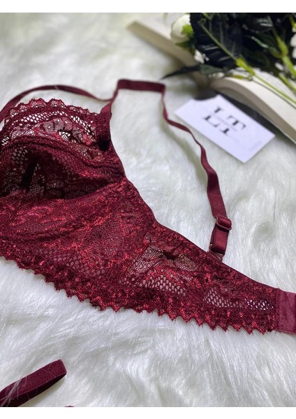 Kadın Bordo Kapsız Bralet Takımı fiyatları
