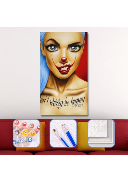 Sayılarla Boyama Seti Kasnaklı Dali ve Kız 50 x 65 cm