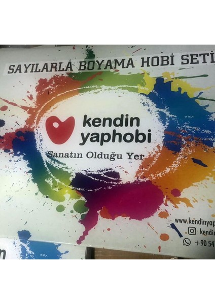 Van Gogh Ayçiçek Sayılarla Boyama Seti Kasnaklı 60 x 75 fırsatları