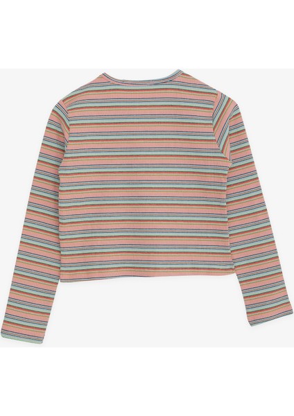 Kız Çocuk Uzun Kollu Tişört Renkli Çizgili 9-14 Yaş, Karışık Renk fiyatları