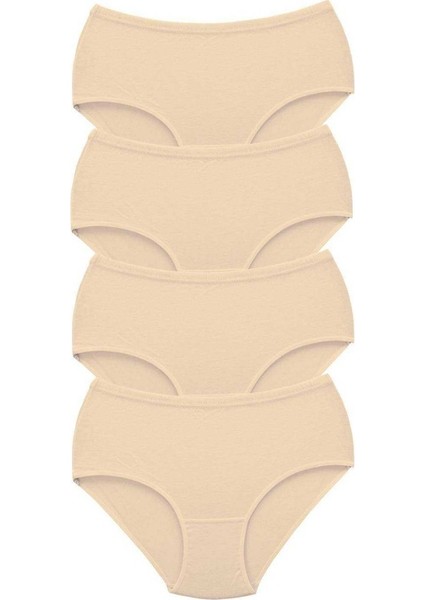 4 Adet Tutku Kadın Yüksek Bel Bato Kalın Lastik Külot Ten fiyatları