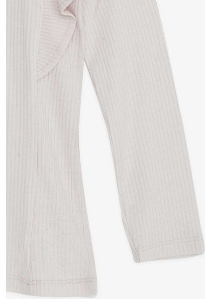 Kız Çocuk Bluz Omuzu Fırfırlı 4-8 Yaş, Bej fırsatları