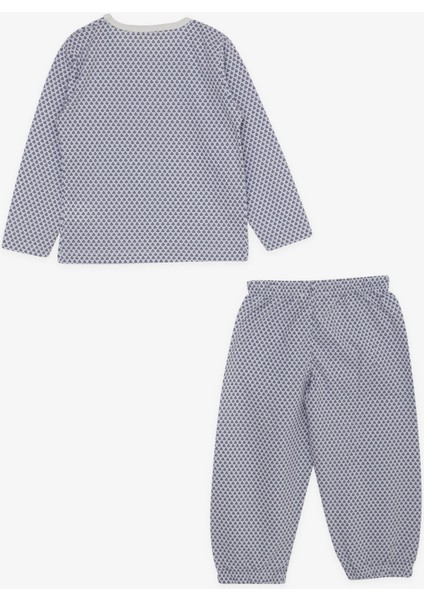 Kız Bebek Pijama Takımı Minik Çiçek Desenli 9 Ay-3 Yaş, Beyaz