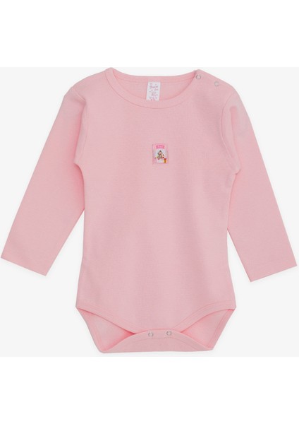 Kız Bebek Çıtçıtlı Zıbın Body Bebek Baskılı 9 Ay-3 Yaş, Pembe