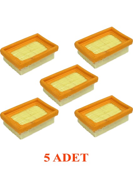 5 Adet Oleo-Mac Wolfmac Motorlu Tırpan Oleo Mac Hava Filtresi 753 T 453 Bp 9 Cm x 6,5 Cm