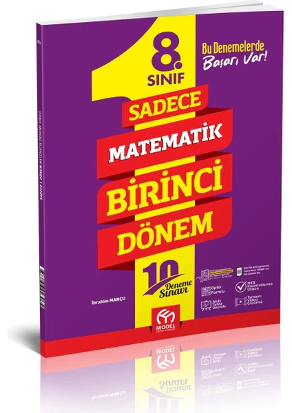 Model Eğitim Yayıncılık 8. Sınıf Sadece Matematik 1. Dönem Deneme