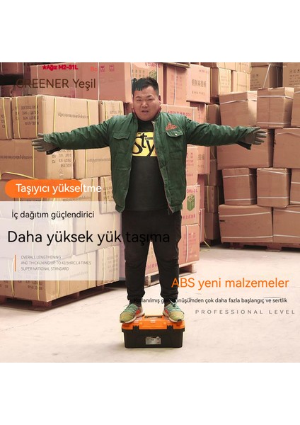 14.5 Inç Kalınlaştırılmış Donanım Alet Kutusu (Yurt Dışından)