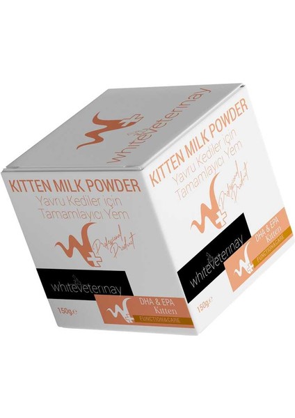 Whiteveterinay Kitten Milk Powder Yavru Kedi Süt Tozu 150 gr