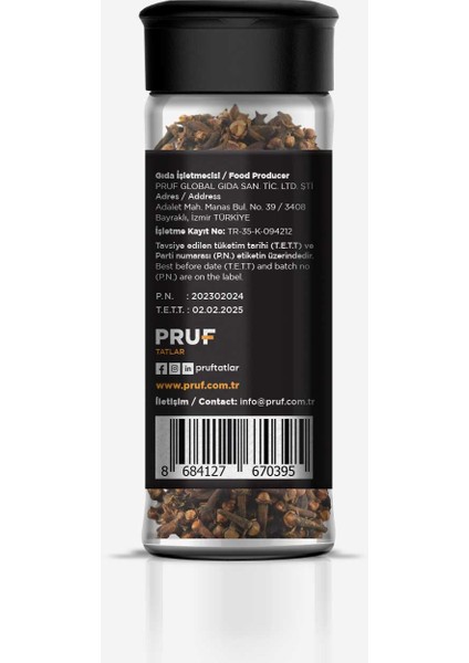 Karanfil Tane 35 Gr. Cam Şişe