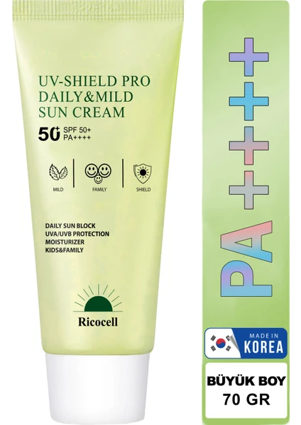 Korean Yeşil Çay Içeren Yatıştırıcı Nemlendirici SPF50+ Pa++++ Güneş Kremi