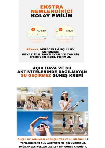 Korean Bitkisel Içerikli Spf50+ Güneş Kremi