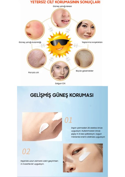 Korean Çil ve Leke Karşıtı Aydınlatıcı Vitamin Laser Spf 50+ Pa+++ Yüksek Koruyuculu Güneş Kremi