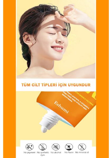 Korean Çil ve Leke Karşıtı Aydınlatıcı Vitamin Laser Spf 50+ Pa+++ Yüksek Koruyuculu Güneş Kremi